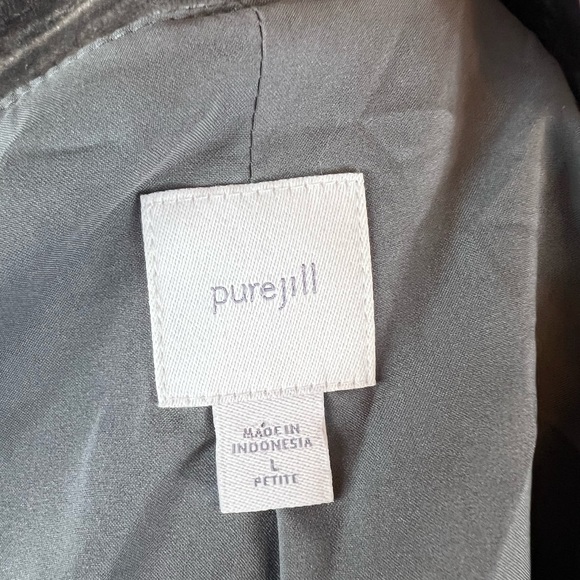 J Jill crushed velvet cardigan size petite large LP - Picture 6 of 6